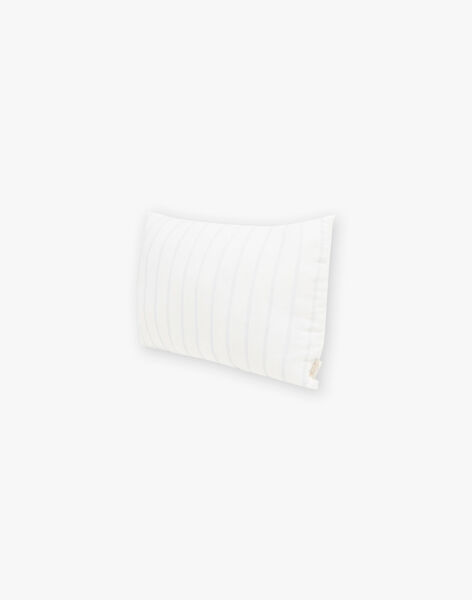 Organic cotton gauze striped cushion DOUSSIN-EL / PTXQ6418N99114