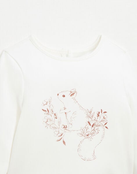 Organic cotton squirrel print t-shirt FLORENCE 22 / 22IU1913N0F114