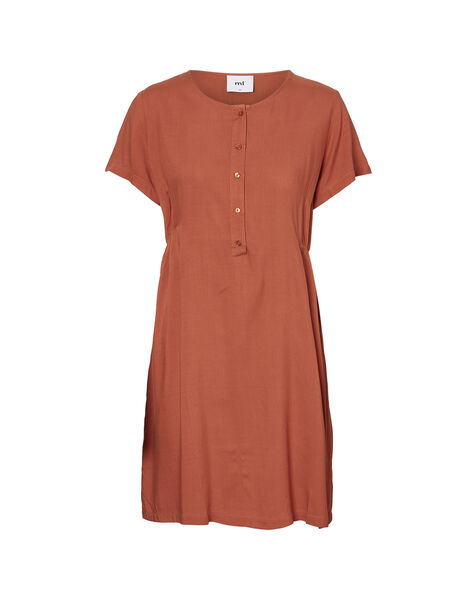 Orange nursing dress MLALDA DRESS / 19VW268FN18408