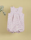 Girls' pink floral jumpsuit TELARBOTE 19 / 19VU1932N26030