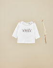 Boys' vanilla long-sleeve T-shirt VARIATION 19 / 19IV2312N0F114