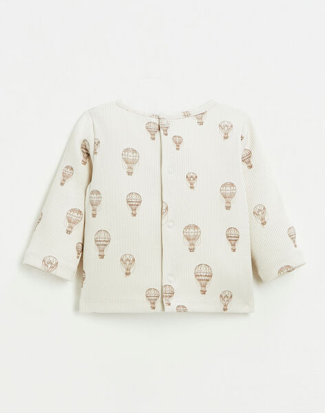 Tee shirt with hot air balloons in pima cotton ribs FELNO 22 / 22IV2312N0F009