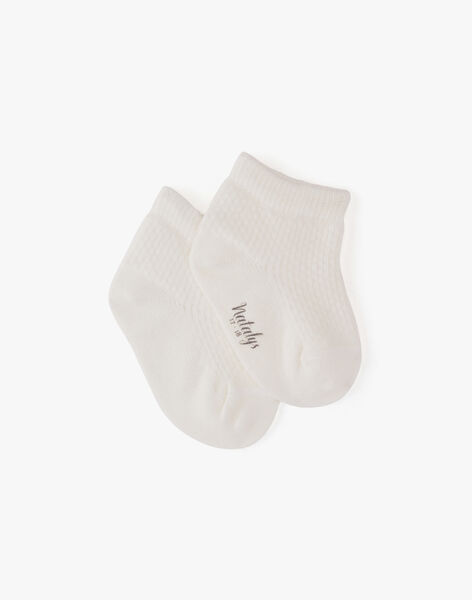 Boys' vanilla ankle socks ALBERTINO 20 / 20VU6112N47114