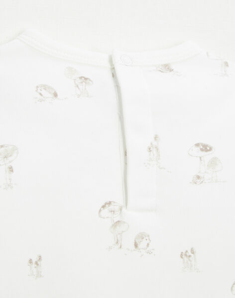 Tee shirt printed mushrooms in organic cotton FOREST 22 / 22IU2012N0F114