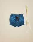 Girls' blue floral cotton shorts VODETTE 19 / 19IV2211N02631