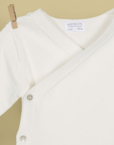 Unisex Wrap Sweater in White TALOU 19 / 19PV7521N2A000