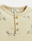 Tee shirt printed raccoons in organic cotton FINN 22 / 22IU2011N0F801