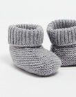Grey merino wool slippers ICHA GRIS 23 / 23IV7058N48J920