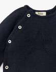 Unisex slate cotton cashmere jumpsuit ALOIS 20 / 20PV2413N26J900