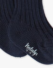 Unisex knit socks in slate AUJULE 20 / 20PV7015N47J900