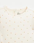 Short sleeve bodysuit with gold polka dot pattern HELINE 23 / 23VU1911N70003