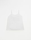 Ivory camisole with lace trim straps MORPHEE IVOIRE- / PTXW2612NAQ005