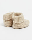 Beige merino wool slippers ICHA BEIGE 23 / 23IV7059N48A013