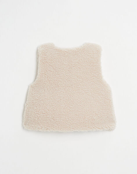 Children's sleeveless imitation fur vest IFURBI-23K / 23I129571NAY801
