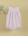 Girls' pink floral jumpsuit TELARBOTE 19 / 19VU1932N26030