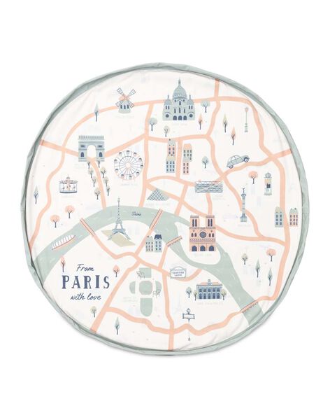 Carpet of awakening bag Paris Map TAP EVEIL PARIS / 21PJJO011TEV999