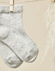Girls' heather gray socks VELISON 19 / 19IV6812N47943