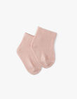 Girls' socks in candy pink AKISSI-EL / PTXV6811N47D310