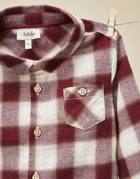 Baby boys' check flannel shirt VADIM 19 / 19IU2014N0A511