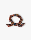 Terracotta baby scrunchie in print CANOIPA 21 / 21VU6026N95E415