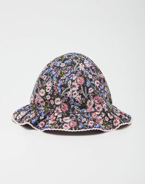 Liberty fabric hat with flower print JOSEPHA 24 / 24VU6011N84942