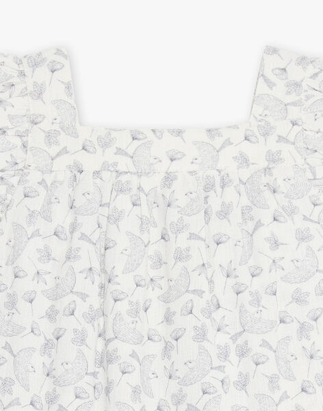 Organic Cotton Crêpe Bird Print Dress ESTELLE 22 / 22VV2271N18114
