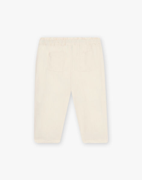 Organic cotton beige pants ESHA 22 / 22VU19B1N03801