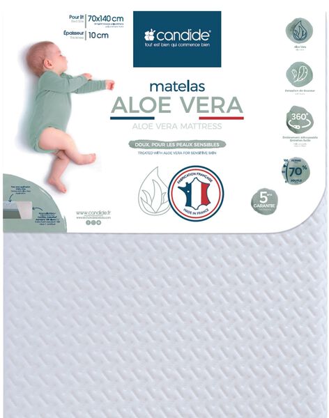 Aloe Vera mattress with removable cover 70x140 cm MAT ALOE 70X140 / 24PCLT002MAT000