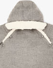 Unisex warm hooded jumpsuit in heathered gray ATALANTE 20 / 20PV2412N2BJ900