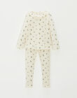 Blueberry print two-piece pyjamas with hemstitching JOSIANE 24-K / 24VX9113N33001