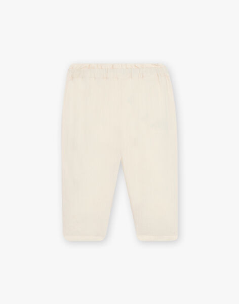 Organic cotton beige pants ESHA 22 / 22VU19B1N03801