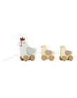 FSC Little Farm wooden chicken pull toy JT TIRER POULES / 23PJJO009JBO999