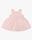 Girls' eyelet dress and bloomers in candy pink AZELIE 20 / 20VU1928N18D310