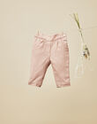 Baby girls' petal pink pants VENISE 19 / 19IU1912N03309