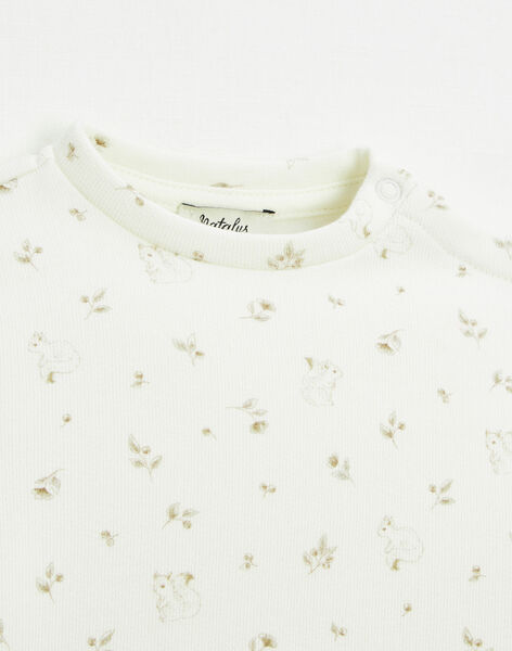 Sweatshirt printed squirrels in organic cotton FLAVIE 22 / 22IU1911N13632