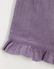 Purple cotton gauze shorts JOSSELINE 24-K / 24V129112N02710