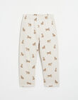 Children's wolf print fleece pyjamas IWOLF 23-K / 23IX92H3N33002