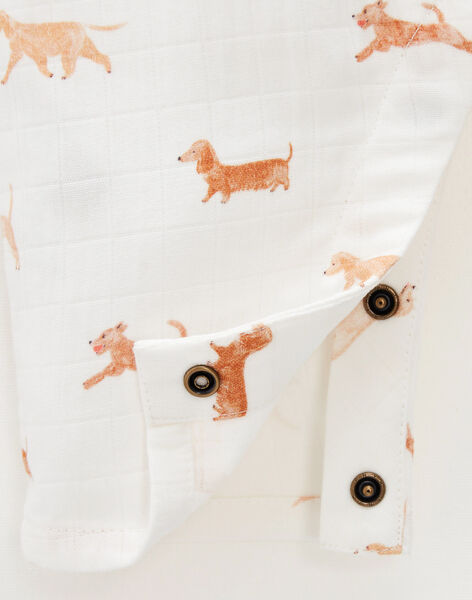 Dog print cotton gauze jumpsuit JACQUEMIN 24 / 24VU2013NG6005
