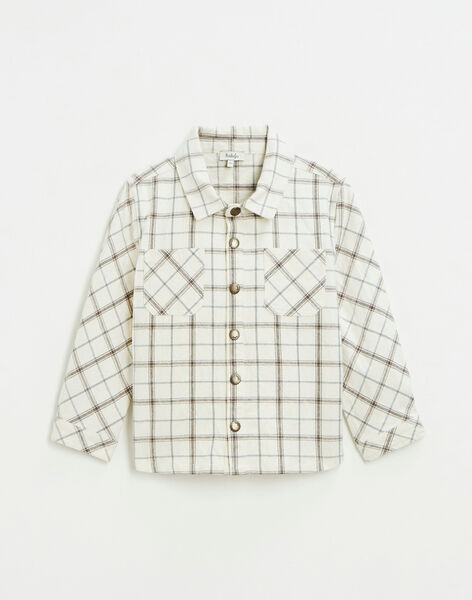 Organic cotton checkered shirt FOUCAULT 22 468 / 22I129211N0B009