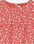 Terracotta girl blouse with floral print CELESTINE 21 / 21VU1911N09E415