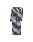 Black and white striped maternity dress MLSELINA DRESS / 19VW2685N18090