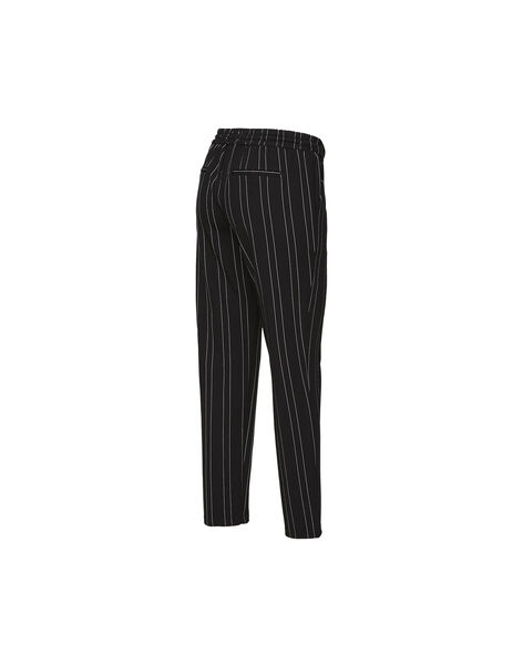 Mamalicious black and white striped maternity pants MLHELLE PANTALO / 19IW2662N03090