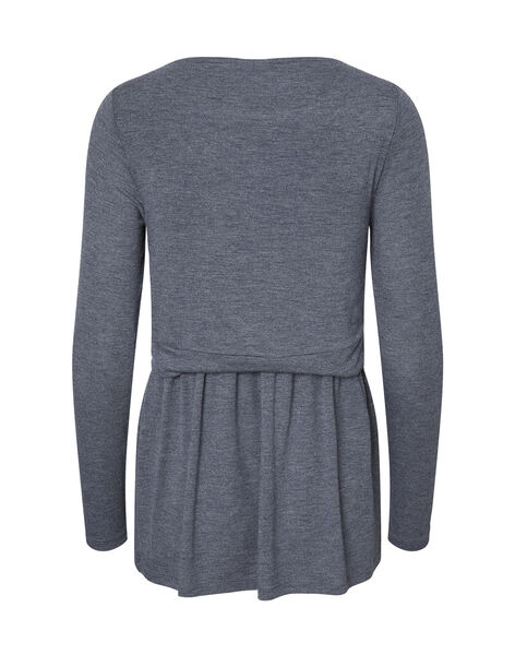 Discover this heather charcoal gray long-sleeve T-shirt, part of the soft, poetic world of Natalys. Our modern, stylish collections, and our helpful hints and services, are always here for you. MLNABEL JUNE TO / 19IW2661N0F944