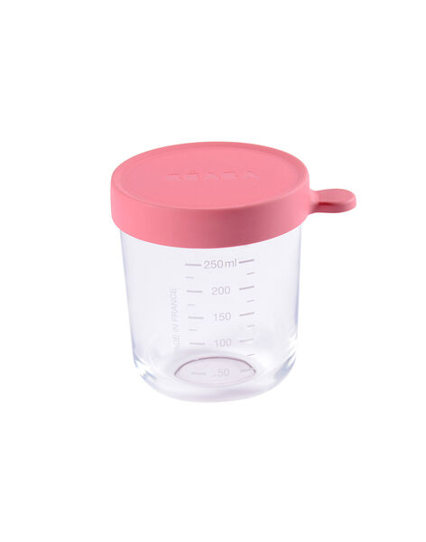Pink glass storage pot 250 ml PORTION 250 ROS / 19PRR2005VAID312