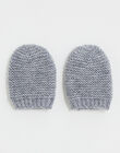 Grey merino wool newborn mittens IMIMINE GRIS 23 / 23IV7055NL6J920