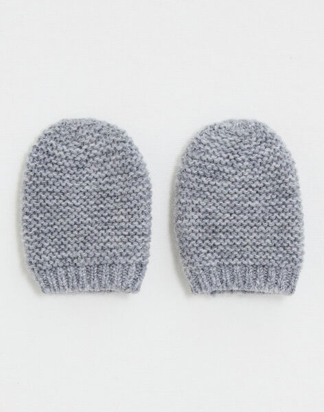 Grey merino wool newborn mittens IMIMINE GRIS 23 / 23IV7055NL6J920