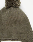 Children's merino wool pompom hat ISTANBUL 23-K / 23I129772N49621