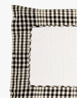 Unisex gingham changing pad cover with black and vanilla checks AMELIN-EL / PTXQ6311N75114
