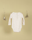 Girls' vanilla printed bodysuit TADIANE 19 / 19PV2221N67114
