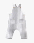 Boys' long striped overalls in vanilla ARKANSAS 20 / 20VU2011N05114